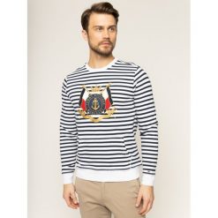 Bluza TOMMY HILFIGER Naval Striped MW0MW12467. Białe bluzy męskie TOMMY HILFIGER, xxl, bez wzorów, z bawełny, bez kołnierzyka, bez rękawów, bez kaptura. W wyprzedaży za 419,00 zł.