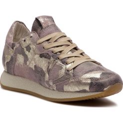 Sneakersy PHILIPPE MODEL - Monaco MNLD CM01 Camouflage Metal Lilac Or. Różowe półbuty damskie Philippe Model, ze skóry. W wyprzedaży za 779,00 zł.