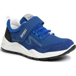 Sneakersy SERGIO BARDI YOUNG - SBY-02-03-000045 607. Niebieskie trampki chłopięce Sergio Bardi Young, bez wzorów, z zamszu, na rzepy. Za 199,00 zł.