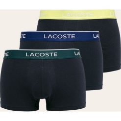 Lacoste - Bokserki (3-pack). Niebieskie bokserki męskie Lacoste, s, bez wzorów, z elastanu. Za 189,90 zł.