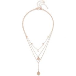 Łańcuszek 3-częściowy bonprix kolor czerwonego złota. Żółte łańcuszki damskie bonprix, złote. Za 29,99 zł.