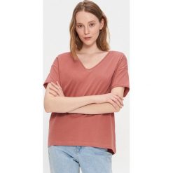 T-shirt z bawełny organicznej - Czerwony. Czerwone t-shirty damskie House, s, bez wzorów, z bawełny, bez kołnierzyka. Za 29,99 zł.