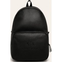 Armani Exchange - Plecak. Czarne plecaki męskie Armani Exchange, bez wzorów, z poliesteru. Za 539,90 zł.