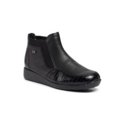 Botki RIEKER 94060-00. Botki damskie Rieker, bez obcasa, bez zapięcia. Za 289,99 zł.