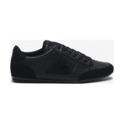 Lacoste Tenisówki Czarny. Czarne trampki męskie Lacoste, bez wzorów, z materiału, bez zapięcia. Za 507,95 zł.