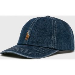 Polo Ralph Lauren - Czapka. Niebieskie czapki męskie Polo Ralph Lauren, bez wzorów, z bawełny. W wyprzedaży za 149,90 zł.