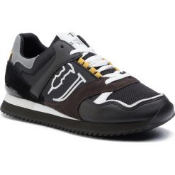 Sneakersy TRUSSARDI JEANS - 77A00187 E706. Czarne sneakersy męskie Trussardi Jeans, na co dzień, bez wzorów, z jeansu, klasyczne, bez zapięcia. Za 599,00 zł.