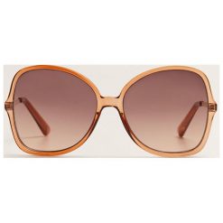Mango - Okulary Befly. Pomarańczowe okulary przeciwsłoneczne damskie Mango. W wyprzedaży za 49,90 zł.
