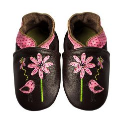 Buty dziecięce: Skórzane buty niemowlęce "Sweet Birdy" w kolorze brązowym