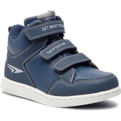 Sneakersy SPRANDI - CP23-5817 Cobalt Blue. Niebieskie trampki chłopięce Sprandi, bez wzorów, ze skóry ekologicznej, bez zapięcia. Za 79,90 zł.