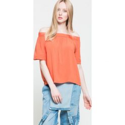 Broadway - Top. Pomarańczowe bluzki damskie marki Broadway, s, z wiskozy, casualowe, z krótkim rękawem. W wyprzedaży za 59,90 zł.