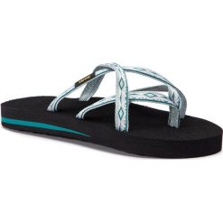 Japonki TEVA - Olowahu 6840 Sari Ribbon Gray Mist. Niebieskie klapki damskie Teva, bez wzorów, z tworzywa sztucznego, bez obcasa. W wyprzedaży za 99,00 zł.