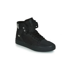 Buty Supra VAIDER. Czarne trampki i tenisówki damskie marki Supra, bez wzorów, bez zapięcia. Za 439,00 zł.
