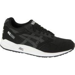 Asics gel-saga h548y-9090. Czarne buty sportowe męskie Asics lifestyle, ze skóry, bez zapięcia. W wyprzedaży za 299,99 zł.