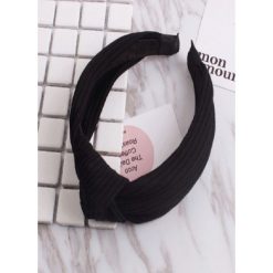 OPASKA TURBAN SUPEŁ BLACK - UNI. Czarne opaski damskie Fanaberia.com, bez wzorów. Za 14,99 zł.