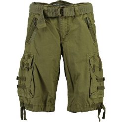 Bermudy "Paparazzi" w kolorze zielonym. Zielone spodenki i szorty męskie Geographical Norway Men, s, w paski, ze skóry. W wyprzedaży za 128,95 zł.