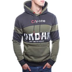 Bluza męska z kapturem zielona Recea. Zielone bluzy męskie Recea, xl, bez wzorów, z bawełny, z kapturem, bez rękawów, z kapturem. Za 67,19 zł.