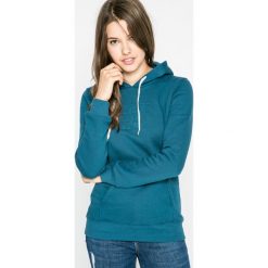 The North Face - Bluza. Niebieskie bluzy damskie z kieszeniami marki The North Face, s, z nadrukiem, z bawełny, z kapturem. W wyprzedaży za 179,90 zł.