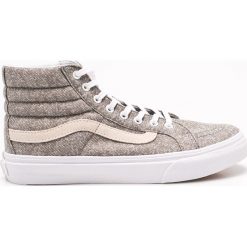 Vans - Trampki Sk8-Hi Slim (J&S). Szare trampki i tenisówki damskie Vans, z materiału. W wyprzedaży za 239,90 zł.