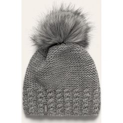 Answear - Czapka. Szare czapki damskie ANSWEAR, na zimę, bez wzorów, z dzianiny. Za 49,90 zł.