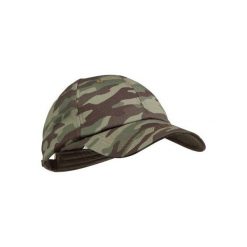 Czapka z daszkiem myśliwska Steppe 100 camo. Brązowe czapki damskie SOLOGNAC, z bawełny. Za 19,99 zł.