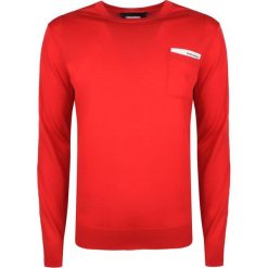 Dsquared2 Sweter. Swetry męskie Dsquared2, bez wzorów, z dzianiny, z okrągłym kołnierzem, bez kaptura. Za 899,00 zł.