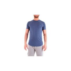 T-shirty z krótkim rękawem Sun68 T19150. Niebieskie t-shirty męskie SUN68, s, bez wzorów, bez kołnierzyka, krótkie. Za 177,63 zł.