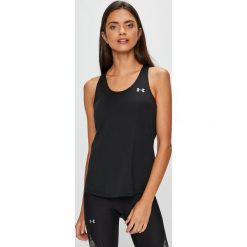 Under Armour - Top. Brązowe topy sportowe damskie marki Under Armour, s, z elastanu, z okrągłym kołnierzem. Za 129,90 zł.