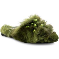 Klapki damskie: Klapki HEGO’S MILANO – 1039 Fur Verde
