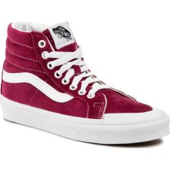 Sneakersy VANS - Sk8-Hi Reissue 13 VN0A4P3ZTCD1 (Velvet) Beet Red/True Wht. Czerwone półbuty damskie Vans, bez wzorów, ze skóry, bez obcasa, bez zapięcia. W wyprzedaży za 249,00 zł.