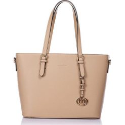 Torebki klasyczne damskie: Torebka „Selfridge” w kolorze beżowym – 45 x 29 x 16 cm
