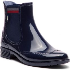 Kalosze XTI - 48361 Navy. Niebieskie buty zimowe damskie marki Xti, z materiału. Za 139,00 zł.