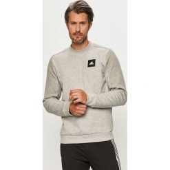Adidas Performance - Bluza. Szare bluzy męskie adidas Performance, s, bez wzorów, z elastanu, z okrągłym kołnierzem, bez rękawów, bez kaptura. Za 229,90 zł.