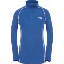 Koszulka The North Face Warm Zip Neck Long Sleeve T0C21841L - niebieski. Niebieskie koszulki damskie xs. Za 146,99 zł.