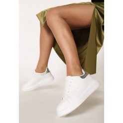 Biało-Srebrne Sneakersy Hypnotic. Białe buty sportowe damskie Born2be. Za 69,99 zł.