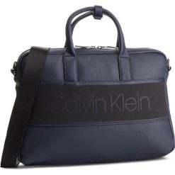 Torba na laptopa CALVIN KLEIN - Strike Slim Laptop Bag K50K504277 Navy 068. Niebieskie torby męskie skórzane Calvin Klein, bez wzorów, ze skóry ekologicznej. Za 599,00 zł.