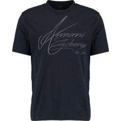 T-shirty męskie z nadrukiem: Armani Exchange REGULAR FIT Tshirt z nadrukiem navy