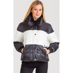 KURTKA Emporio Armani. Czarne kurtki damskie z aplikacjami. Za 677,40 zł.