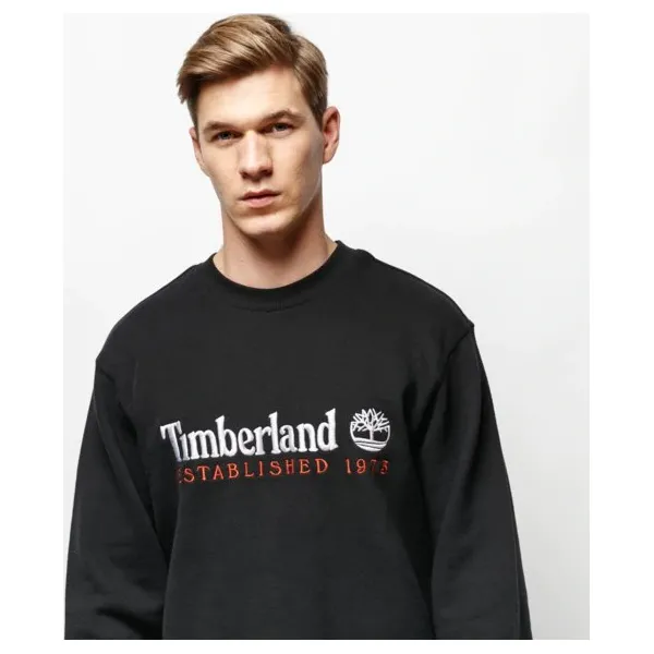 Timberland Bluza Outdoor Archive Crew , czarny, rozmiar XXL. Czarne bluzy męskie Timberland, xxl, z haftami, z bawełny, klasyczne, z klasycznym kołnierzykiem, bez rękawów, bez kaptura. W wyprzedaży za 319,99 zł.