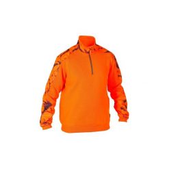 Swetry klasyczne męskie: Sweter myśliwski 500 fluo