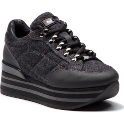 Sneakersy BALDININI - 948464TSALF000100FXX Saha Nero/Lana Grig/Fag Ner. Czarne sneakersy damskie Baldinini, z materiału. Za 1849,00 zł.