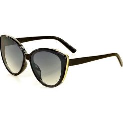 Kultowe okulary przeciwsłoneczne mazzini cat eye czarny. Czarne okulary przeciwsłoneczne damskie LOOKS STYLE EYEWAER, eleganckie. W wyprzedaży za 59,90 zł.