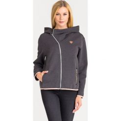 BLUZA EA7 EMPORIO ARMANI. Szare bluzy damskie s, z aplikacjami, z materiału. Za 383,40 zł.