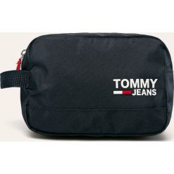 Tommy Jeans - Kosmetyczka. Czarne kosmetyczki męskie Tommy Jeans, bez wzorów, z poliesteru. Za 129,90 zł.