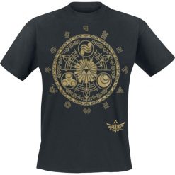 The Legend Of Zelda Triforce Crest T-Shirt czarny. Czarne koszulki męskie The Legend Of Zelda, m, z nadrukiem, bez kołnierzyka. Za 74,90 zł.
