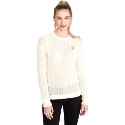 Tommy Hilfiger Essential Sweter Żółty Biały. Żółte bluzy damskie TOMMY HILFIGER, s, bez wzorów, z wełny, bez rękawów, bez kaptura. Za 686,95 zł.