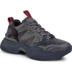 Sneakersy BOSS - Ranger 50422389 10223271 01 Open Blue 460. Szare sneakersy męskie Boss, na co dzień, bez wzorów, ze skóry ekologicznej, bez zapięcia. W wyprzedaży za 769,00 zł.