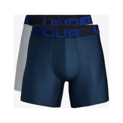Under Armour Tech™ Bokserki 2 szt Niebieski Szary. Szare bokserki męskie Under Armour, bez wzorów, z elastanu. Za 171,95 zł.