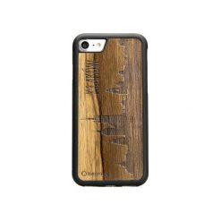 IPhone 7 Drewniane etui Kraków Panorama. Brązowe etui damskie marki Bewood, z lakierowanej skóry. Za 109,00 zł.