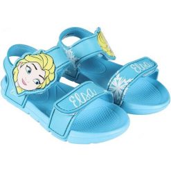 Disney Sandały Dziewczęce Frozen 30.5 Niebieskie. Niebieskie sandały dziewczęce Disney, z gumy, bez zapięcia. Za 50,00 zł.